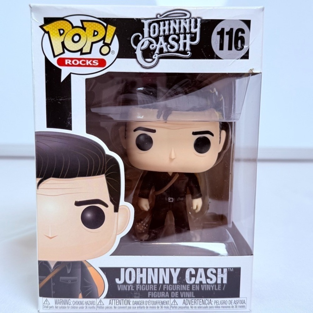 Funko Pop Rocks Johnny Cash 116 Man in Black Vinyl Figure Music Collectible